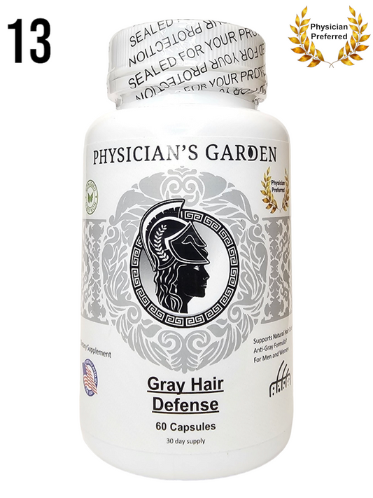 13) Gray Hair Defense - Anti Gray Hair Formula for Men+Women