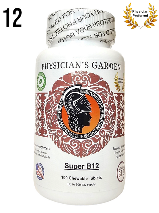 12) Super B12 - Metabolism, Energy, & Nervous System Support