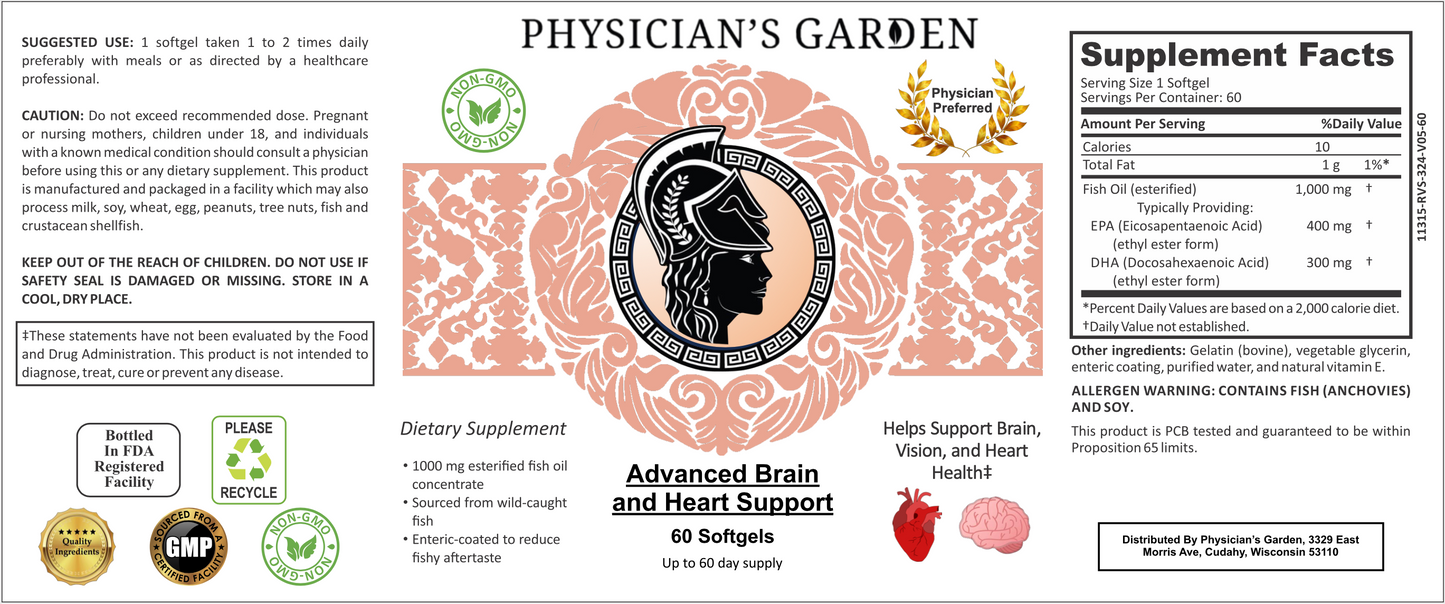 10) Advanced Memory & Heart Support - Brain, Vision, and Heart Health Support
