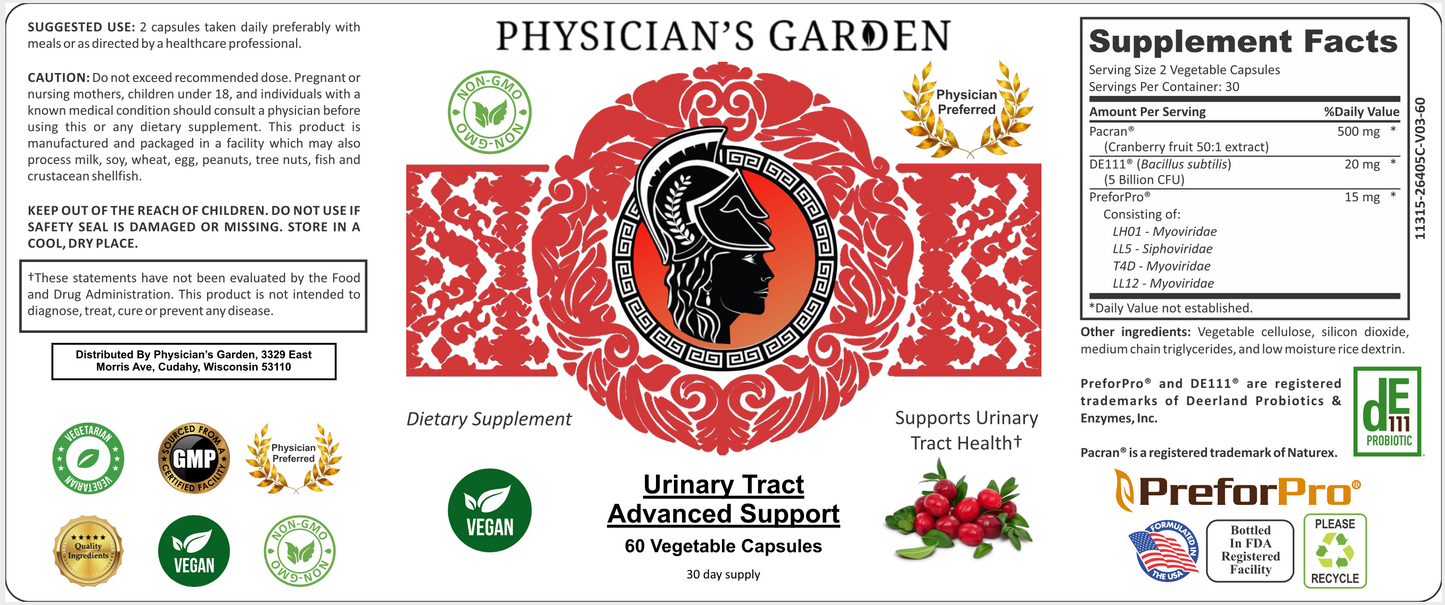 14) Urinary Tract Advanced Support - Supports Urinary Tract Health