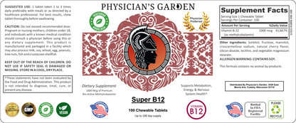 12) Super B12 - Metabolism, Energy, & Nervous System Support