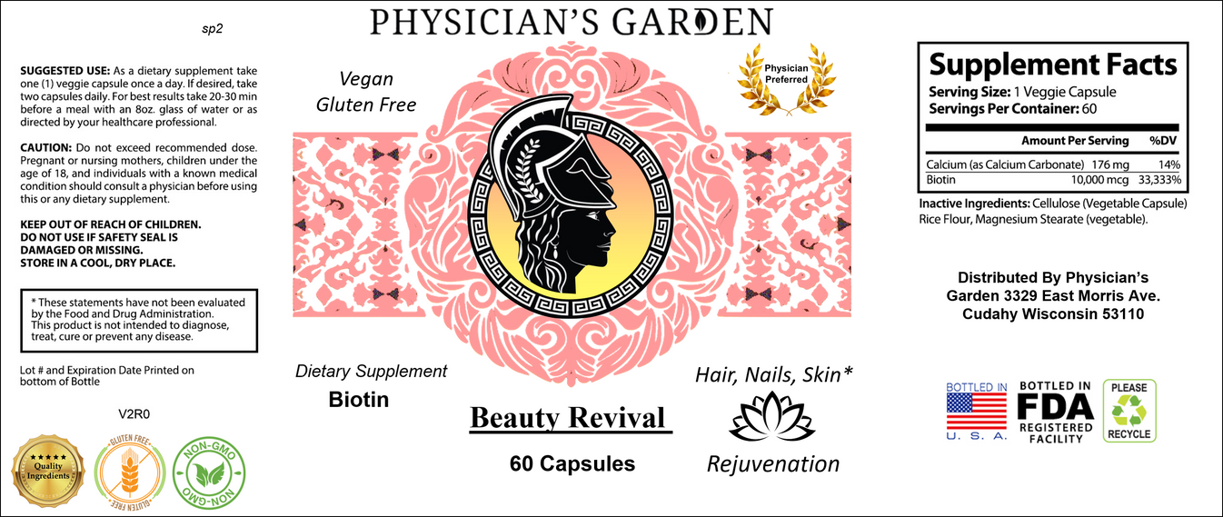 Beauty Revival Radiant Hair, Skin, and Nails Physician's Garden